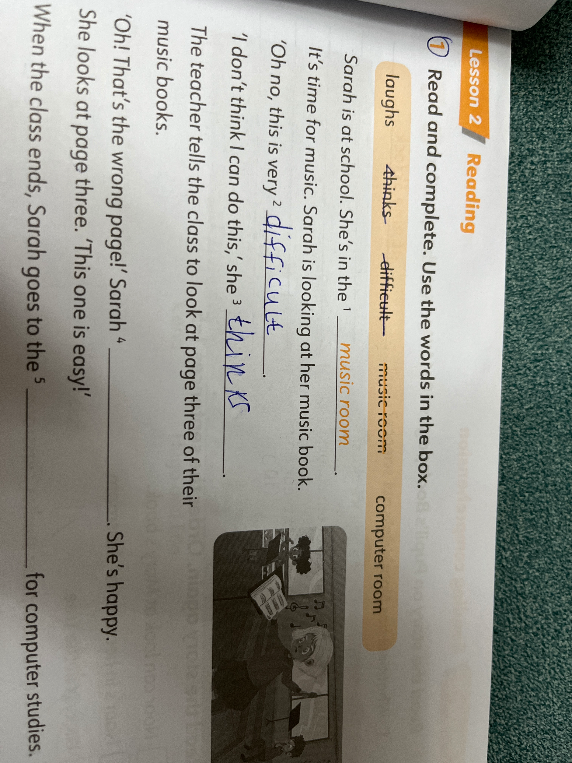 Read and complete. Use the words in the box.