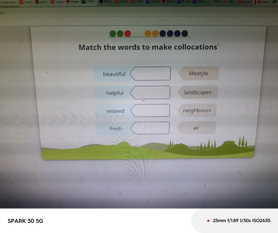Match the words to make collocations