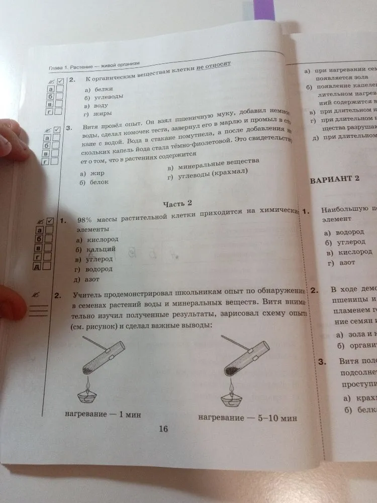 К органическим веществам клетки не относят