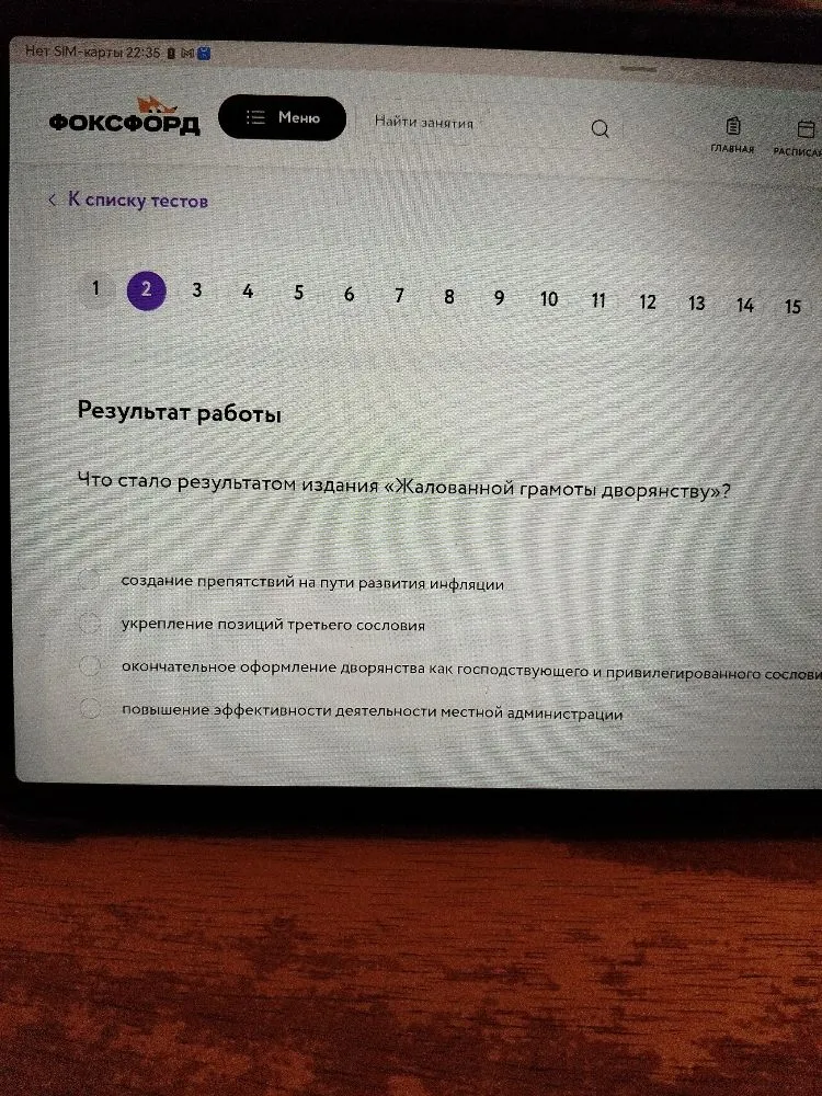 Что стало результатом издания «Жалованной грамоты дворянству»?