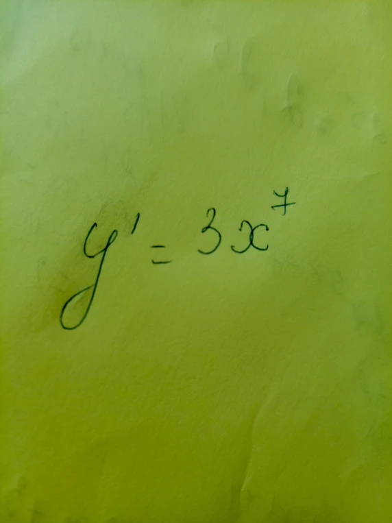 y' = 3x^7