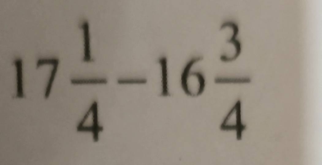 17 1/4 - 16 3/4