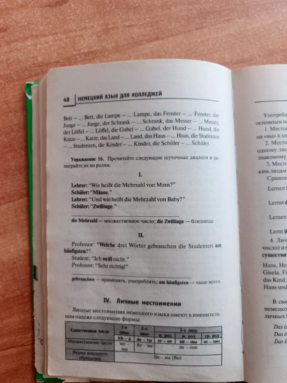 Упражнение 16. Прочитайте следующие шуточные диалоги и разыграйте их по ролям.