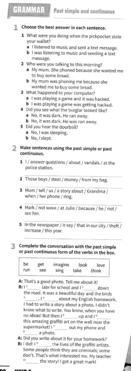 Choose the best answer in each sentence.
