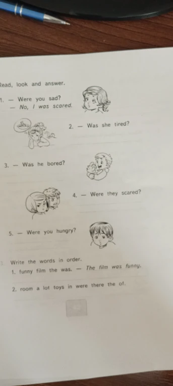 Read, look and answer.