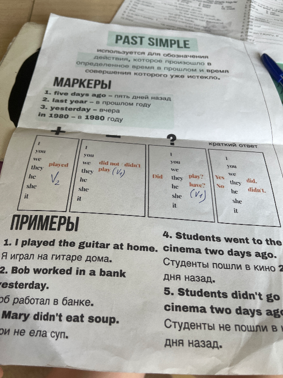 PAST SIMPLE используется для обозначения действия, которое произошло в определенное время в прошлом и время совершения которого уже истекло.