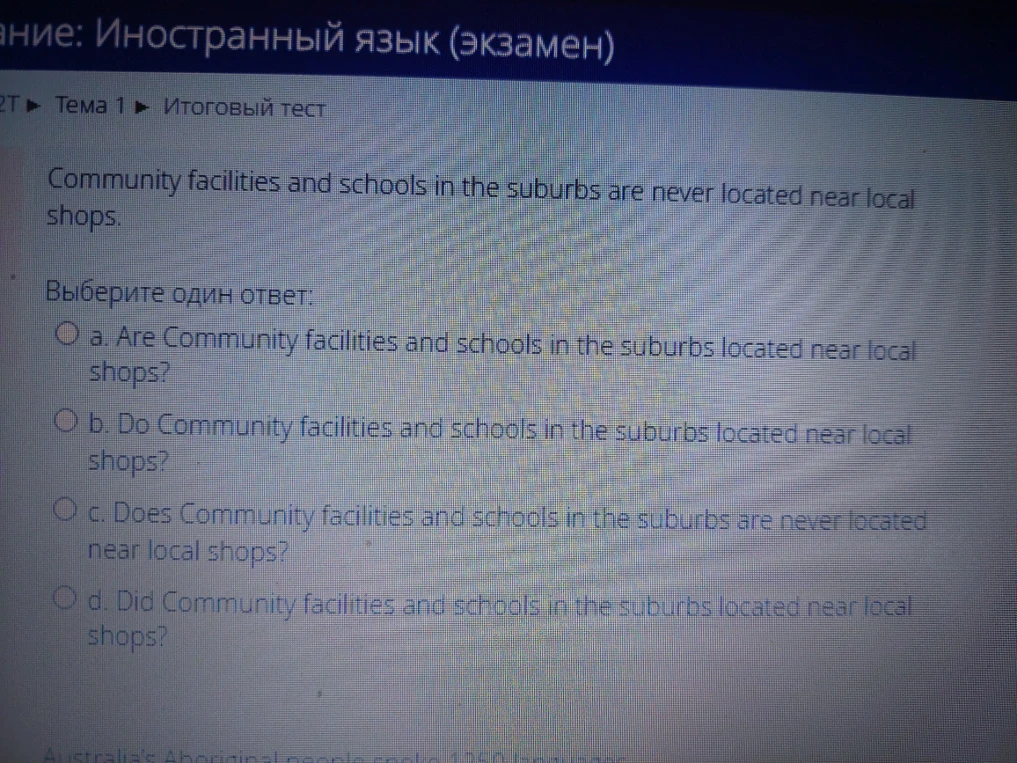Community facilities and schools in the suburbs are never located near local shops.