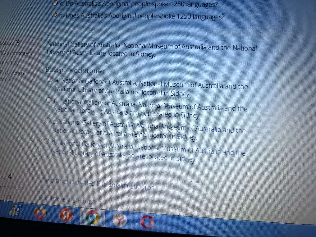 National Gallery of Australia, National Museum of Australia and the National Library of Australia are located in Sidney