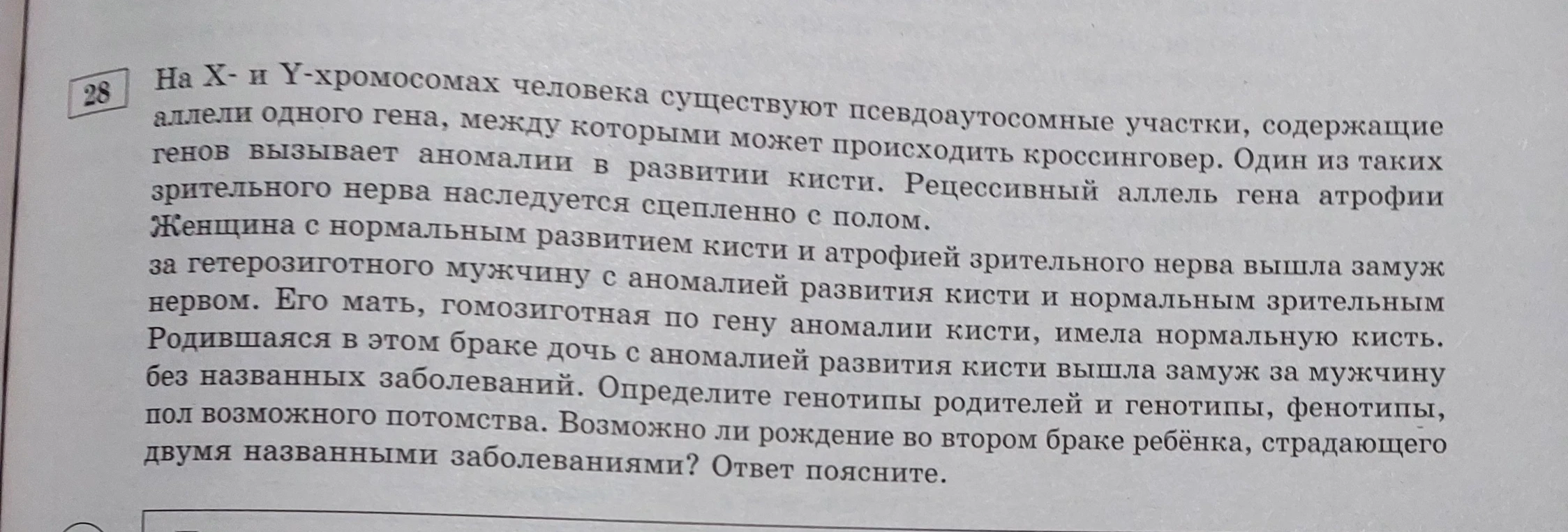 На X- и Y-хромосомах человека существуют псевдоаутосомные участки, содержащие аллели одного гена, между которыми может происходить кроссинговер.