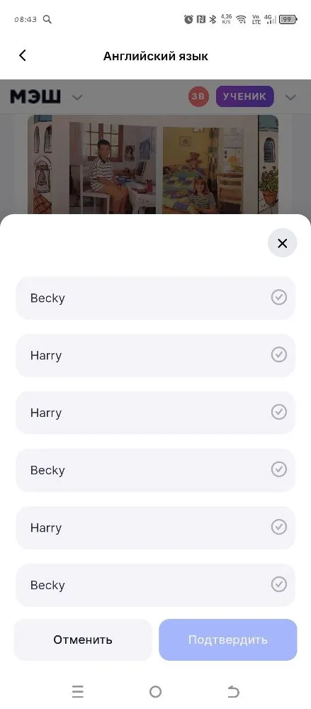 Распределите имена детей (Becky, Harry) в соответствии с тем, из какой страны они приехали, используя информацию из текста.