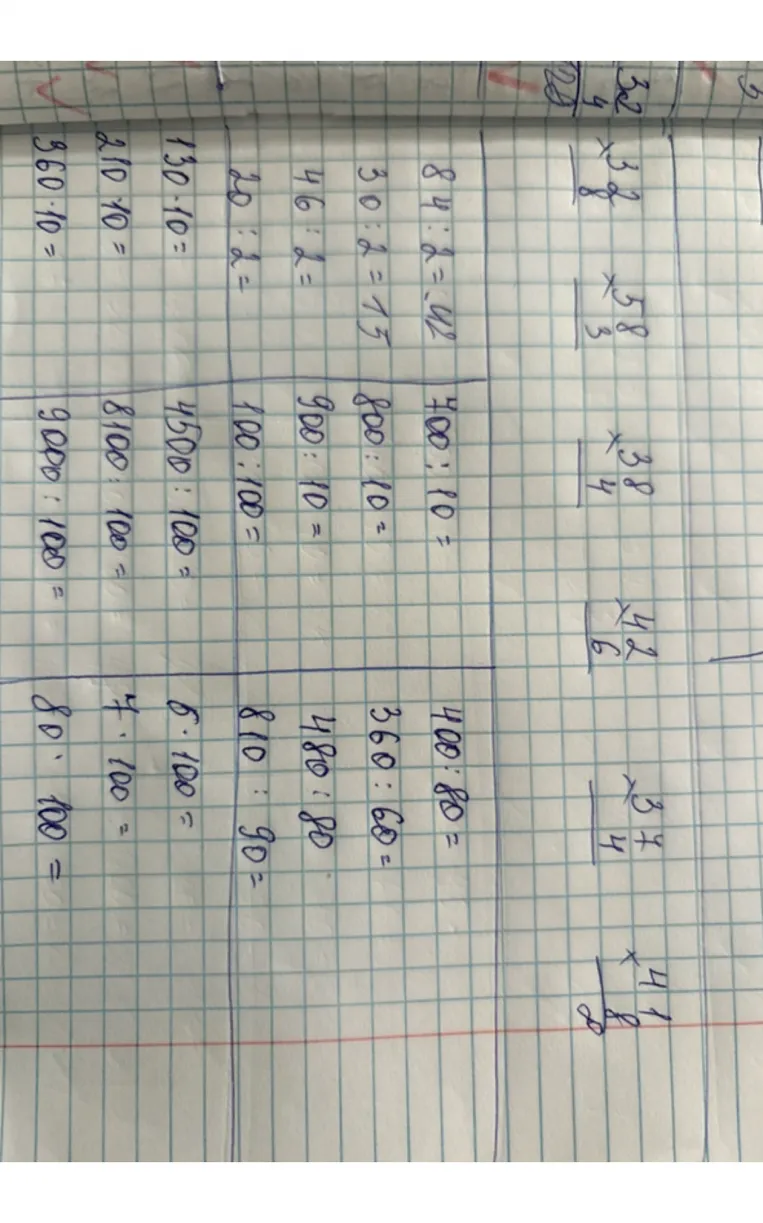 32 * 4, 38 * 3, 58 * 3, 42 * 6, 37 * 4, 41 * 8, 20:2, 130 * 10, 210 * 10, 360 * 10, 700:10, 800:10, 900:10, 100:100, 4500:100, 8100:100, 9000:100, 400:80, 360:60, 480:80, 810:90, 5 * 100, 7 * 100, 80 * 100