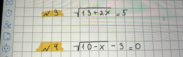 √3 13+2x = 5