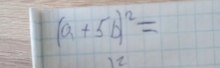 (a + 5b)^2 =