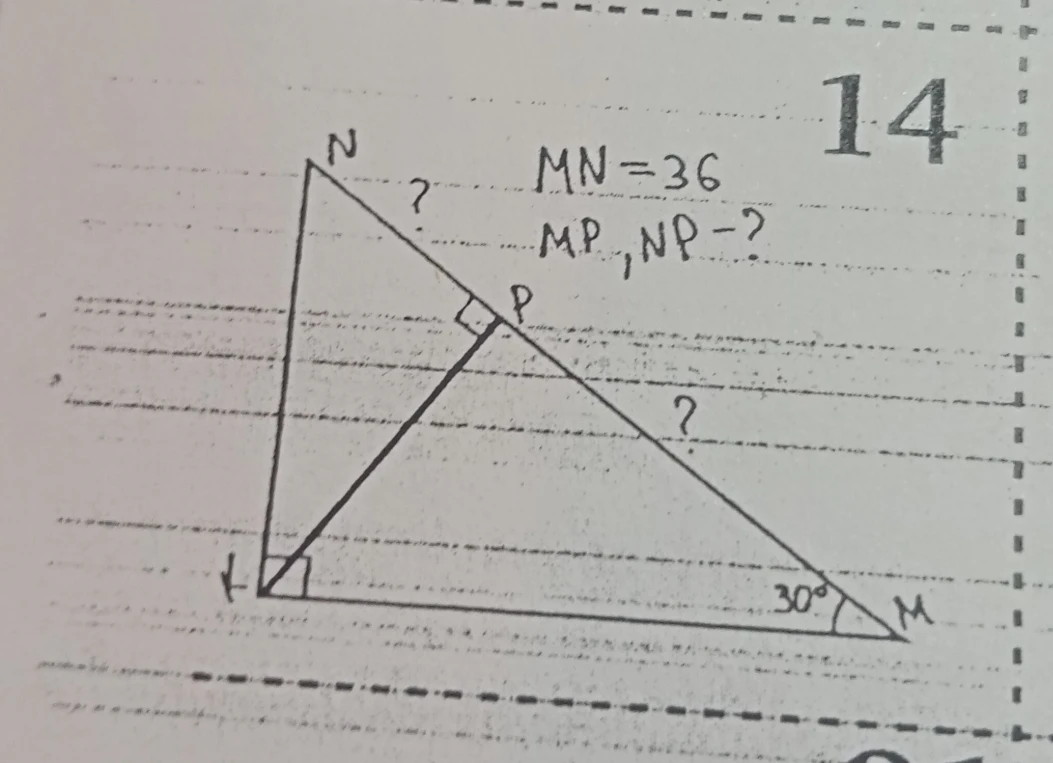 14 MN=36 MP, NP-?