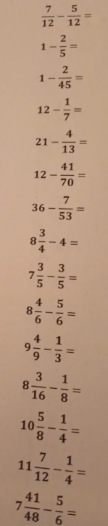 7/12 - 5/12 =