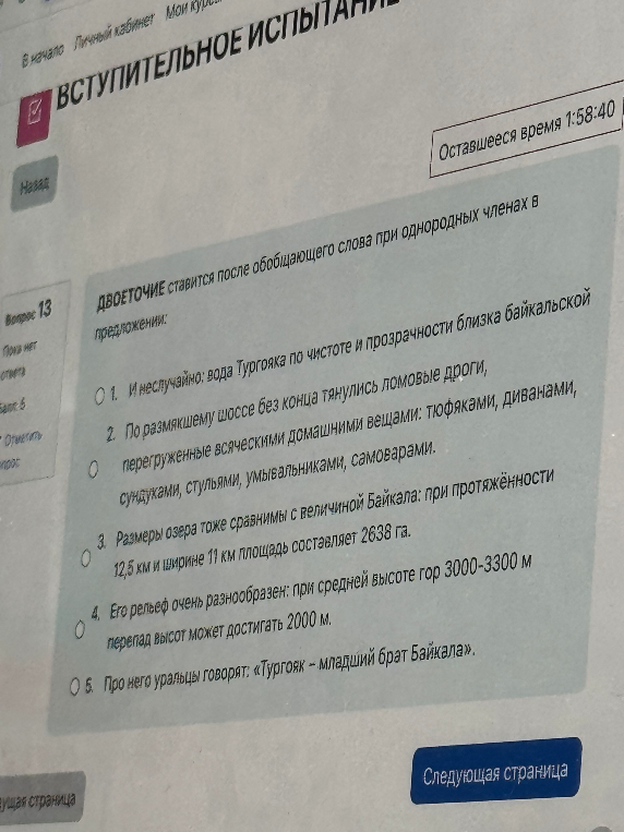 ДВОЕТОЧИЕ ставится после обобщающего слова при однородных членах в предложении: