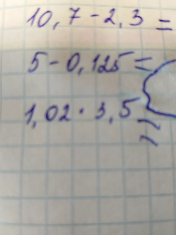 10,7 - 2,3 =