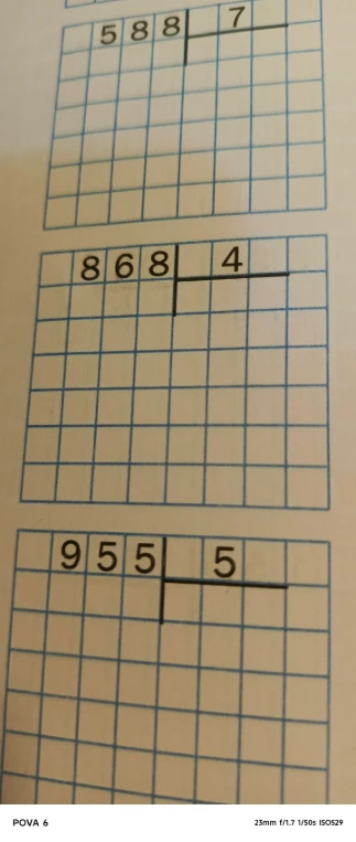 588 : 7, 868 : 4, 955 : 5