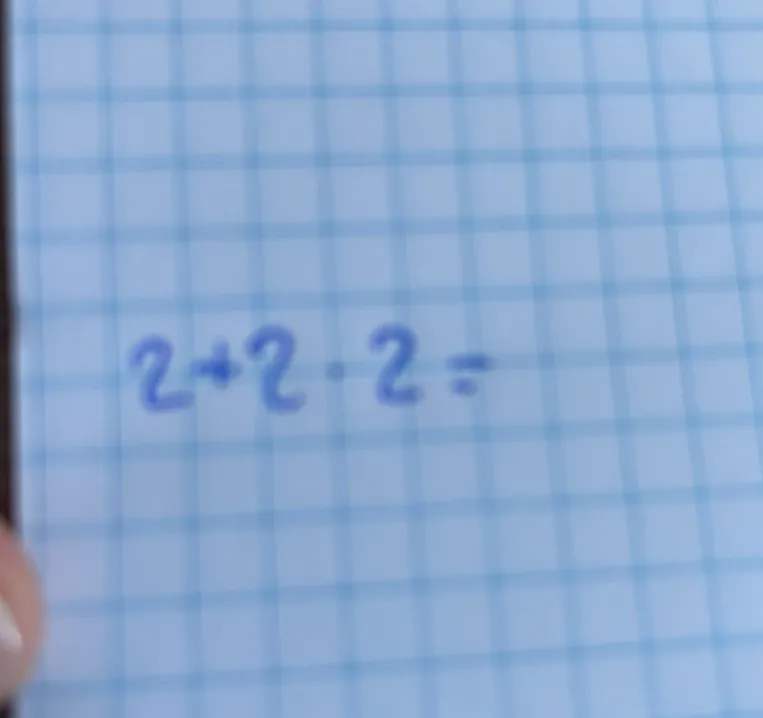 2 + 2 * 2 =