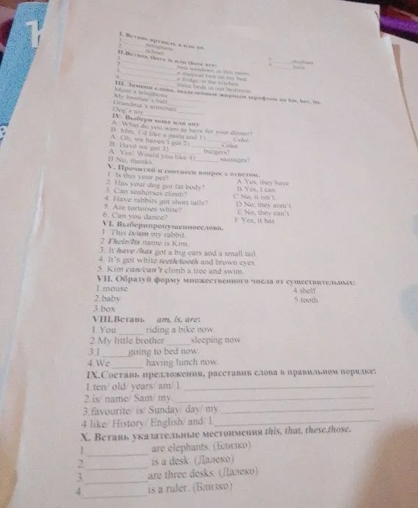 I. Вставь артикль a или an.