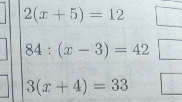 2(x + 5) = 12