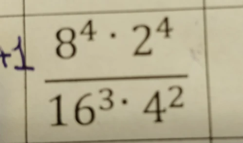 8^4 * 2^4 / (16^3 * 4^2)