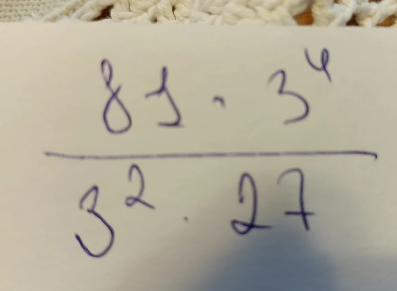 81 * 3^4 / (3^2 * 27)