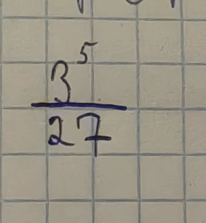 3^5 / 27