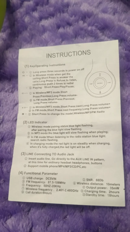 INSTRUCTIONS (1) KeyOperating Instructions