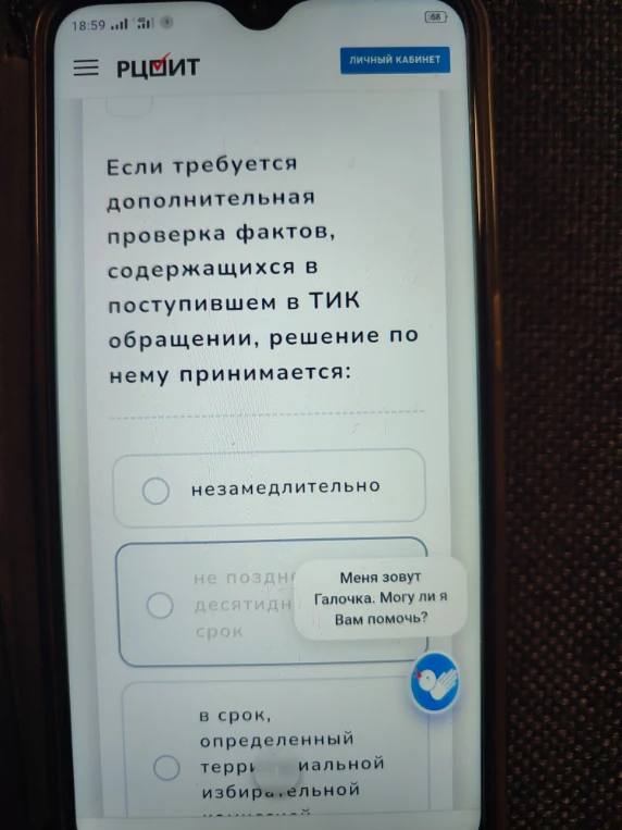 Если требуется дополнительная проверка фактов, содержащихся в поступившем в ТИК обращении, решение по нему принимается: