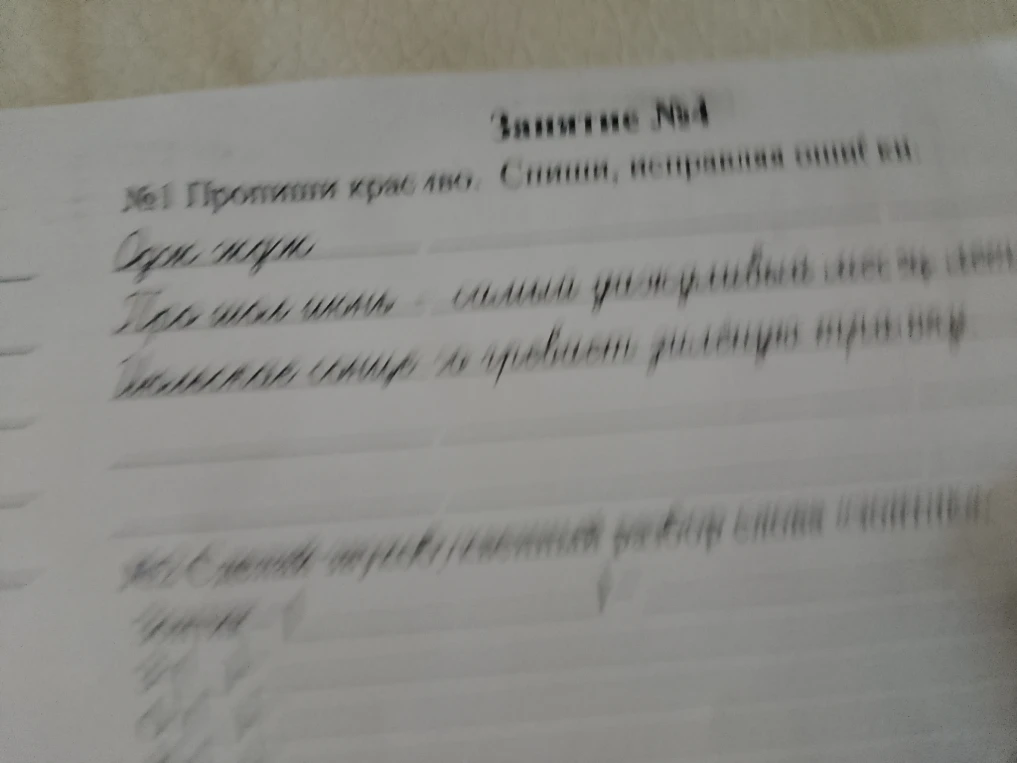 №1 Пропиши красиво. Спиши, исправляя ошибки.
