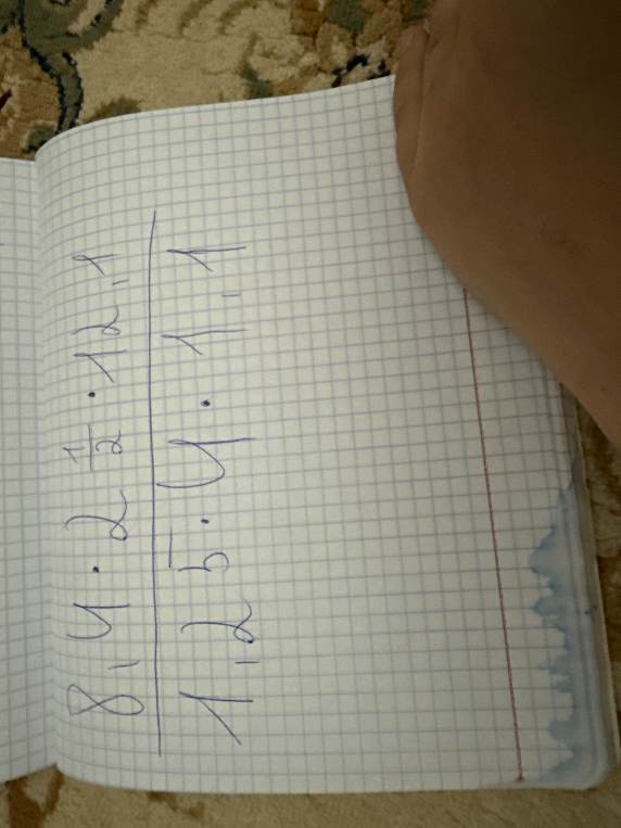 8 * 4 * 2 * 1/2 * 1 * 1 / (1 * 2 * 5 * 4 * 1 * 1)