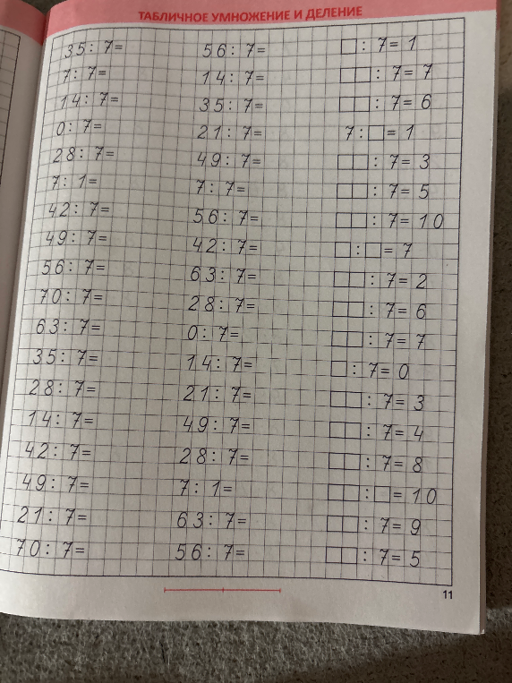 ТАБЛИЧНОЕ УМНОЖЕНИЕ И ДЕЛЕНИЕ