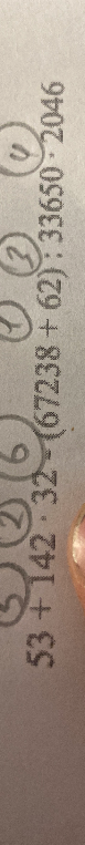 53 + 142 * (67238 + 62) : 33650 - 2046