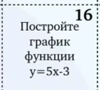 16 Постройте график функции y=5x-3