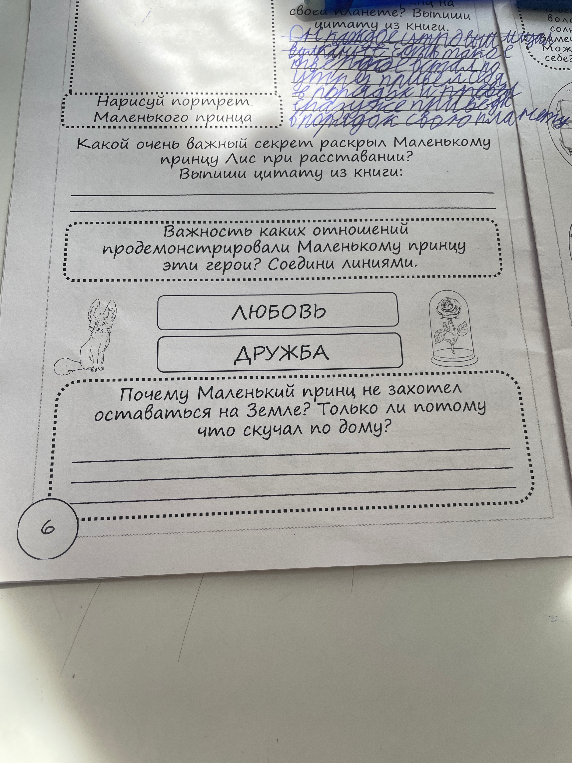 Какой очень важный секрет раскрыл Маленькому принцу Лис при расставании? Выпиши цитату из книги: