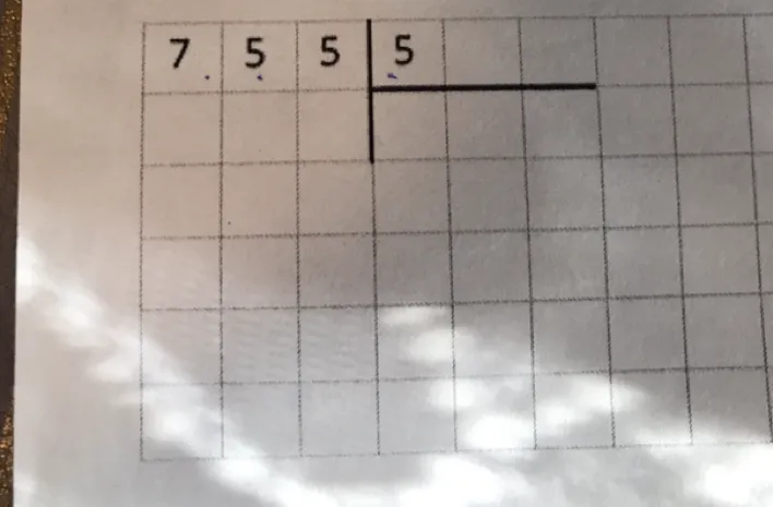 755 ÷ 5
