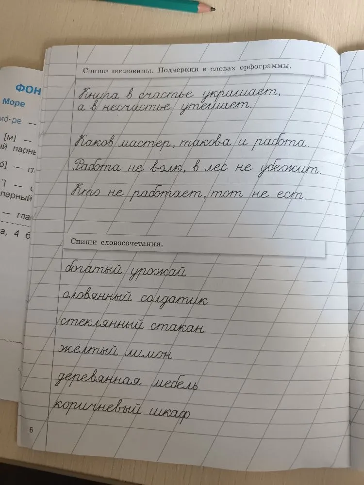 Спиши пословицы. Подчеркни в словах орфограммы.