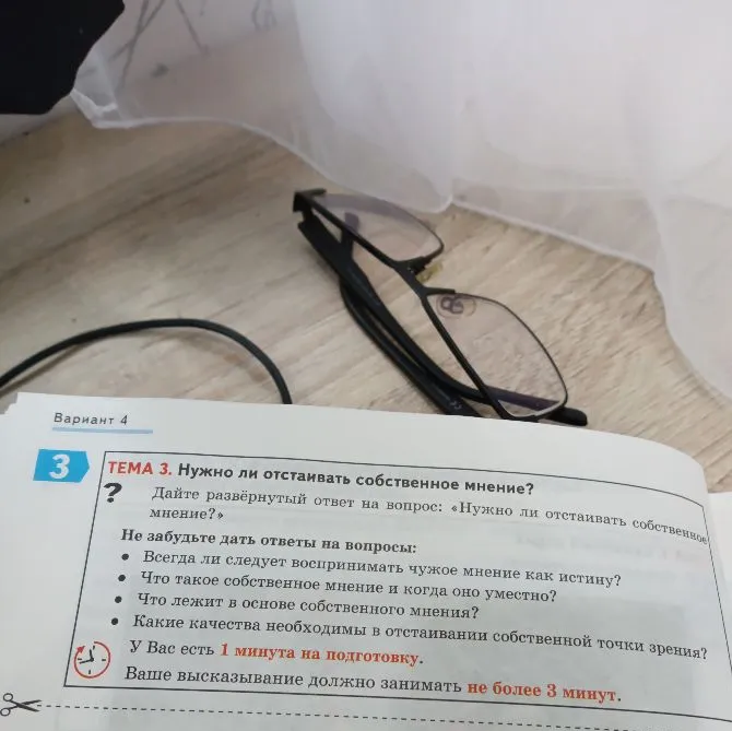 ТЕМА 3. Нужно ли отстаивать собственное мнение? Дайте развёрнутый ответ на вопрос: «Нужно ли отстаивать собственное мнение?»