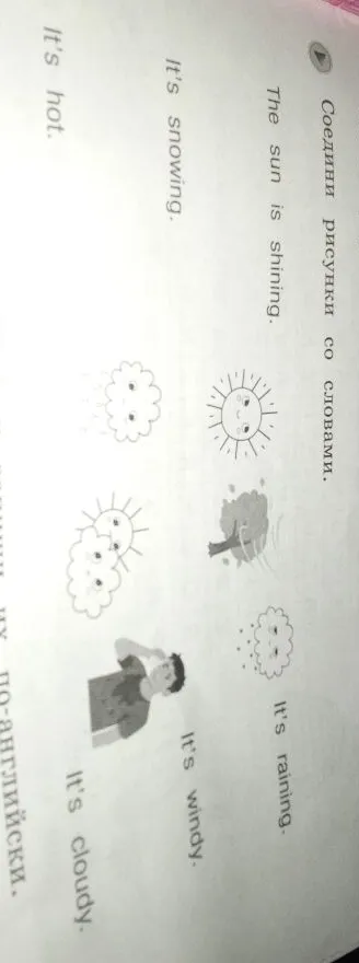 Соедини рисунки со словами.