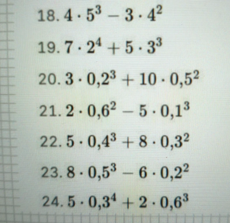 18. 4 · 5^3 - 3 · 4^2