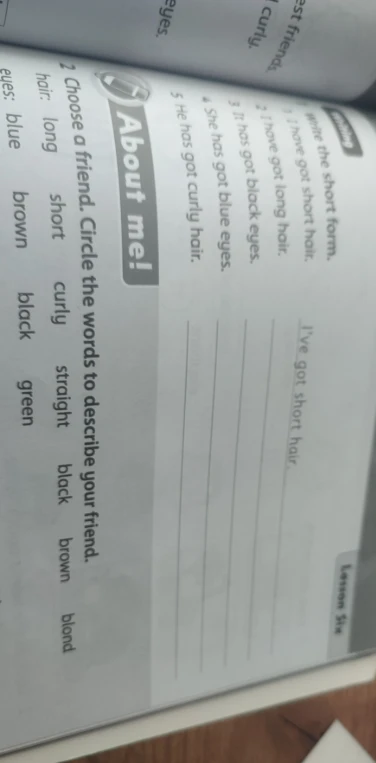 Write the short form.