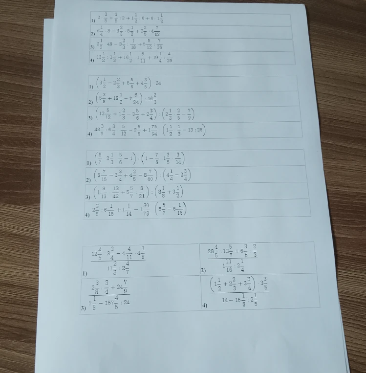 2:3/5+3/5:2+1 1/2:6+6:1 1/2