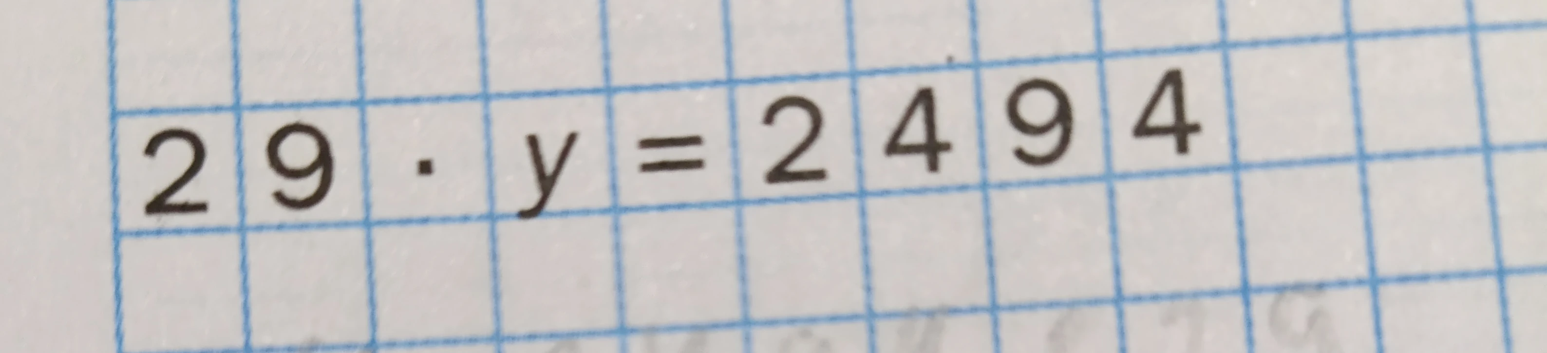 29 · y = 2494