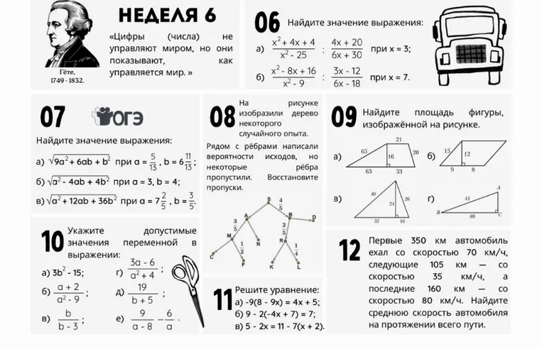 Найдите значение выражения: а) (x^2+4x+4)/(x^2-25) : (4x+20)/(6x+30) при x=3; б) (x^2-8x+16)/(x^2-9) : (3x-12)/(6x-18) при x=7.