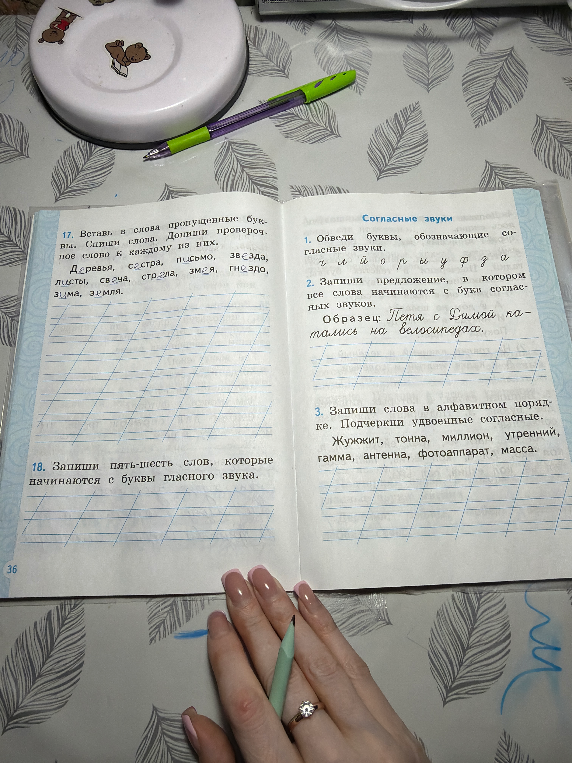 17. Вставь в слова пропущенные буквы. Спиши слова. Допиши проверочное слово к каждому из них.