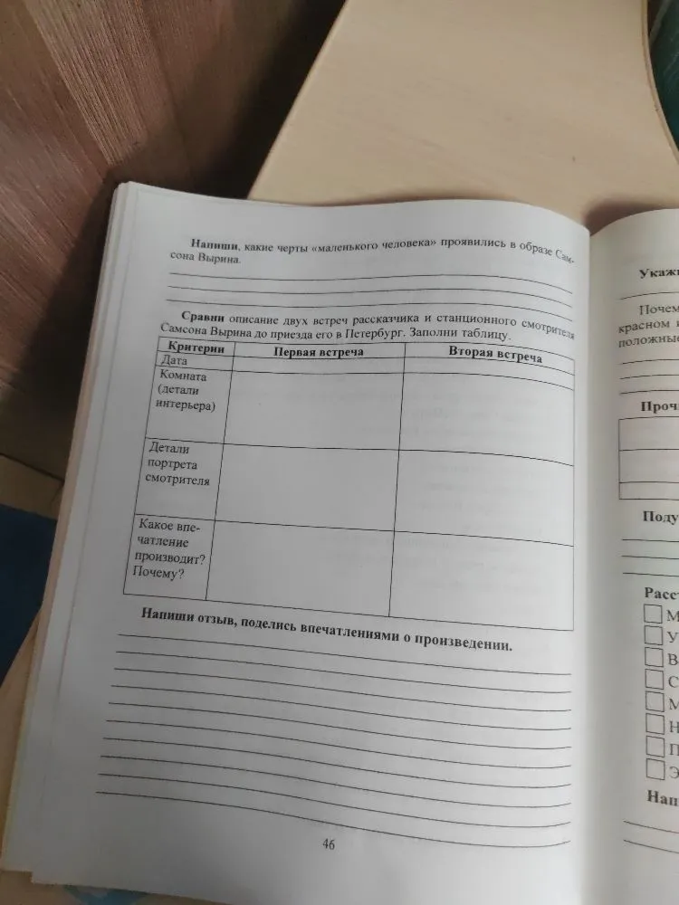 Напиши, какие черты «маленького человека» проявились в образе Самсона Вырина. Сравни описание двух встреч рассказчика и станционного смотрителя Самсона Вырина до приезда его в Петербург.