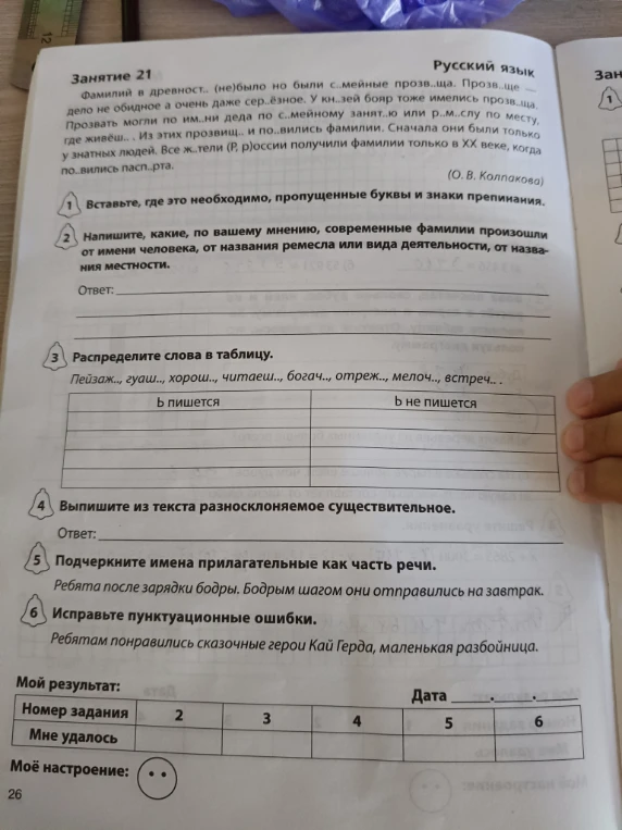Фамилий в древност.. (не)было но были с..мейные прозв..ща. Прозв..ще — дело не обидное а очень даже сер..ёзное.