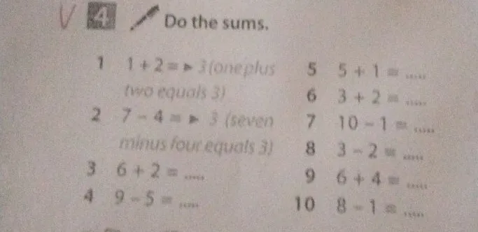 Do the sums.