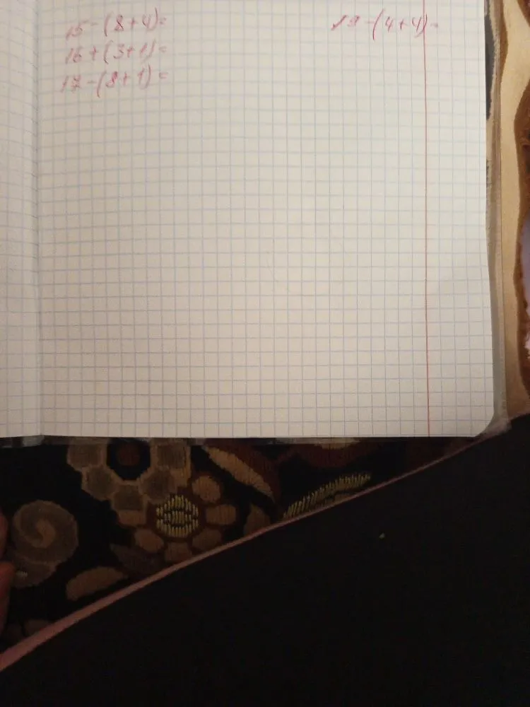 15 - (8 + 4) =